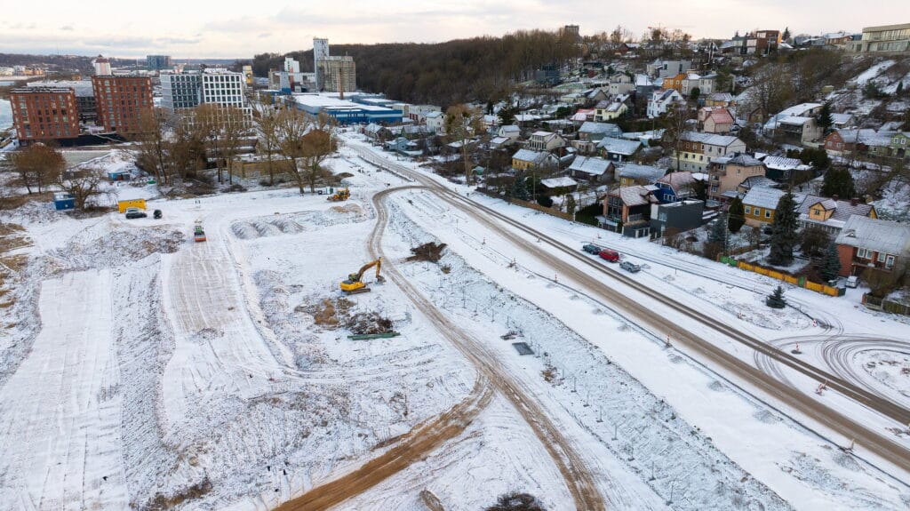M. K. Čiurlionio centro statybų panorama