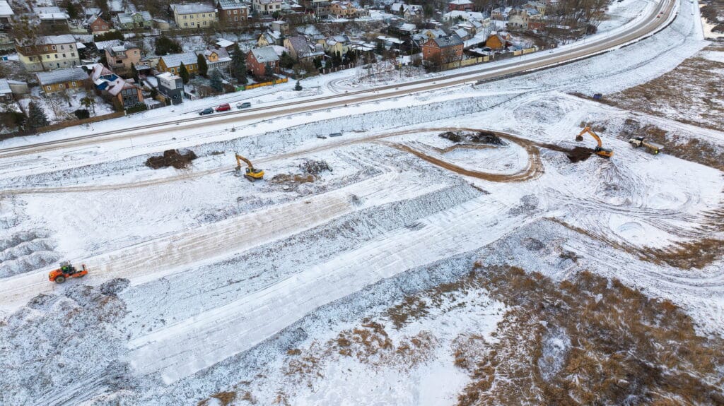 Paruošiamieji M. K. Čiurlionio centro statybų darbai
