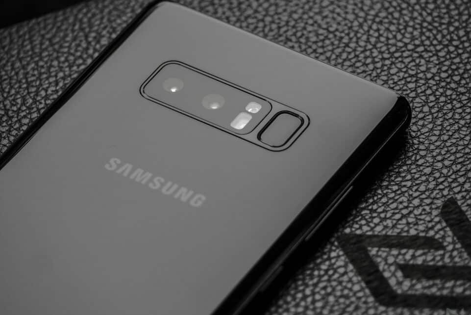 gray samsung galaxy note 8