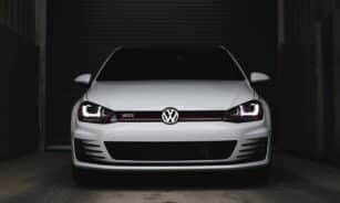 silver mercedes benz car on black background