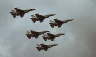six fighter jets