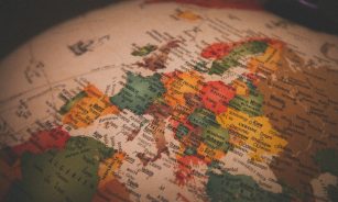 white red and green map