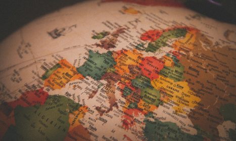 white red and green map