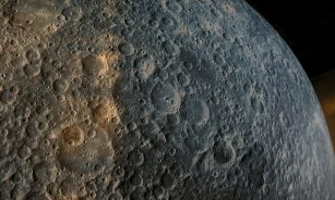a close up of the surface of the moon