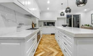 white wooden kitchen cabinet with sink