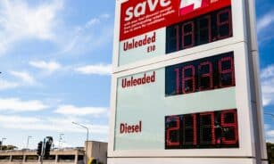 a large scoreboard with a score