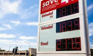 a large scoreboard with a score