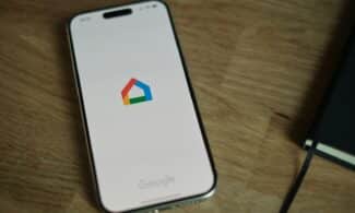 A close up of a cell phone on a table