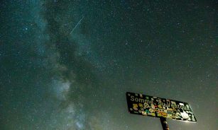 black Somme Ou Ventoux signage under starry skies