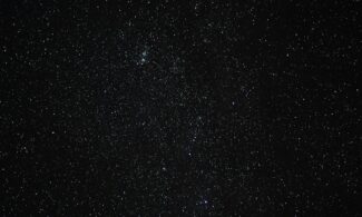 the night sky is filled with stars