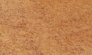 a baseball bat laying on a baseball field