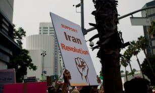 a large sign with a message