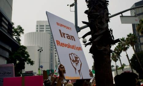 a large sign with a message