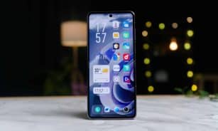 a close up of a cell phone on a table