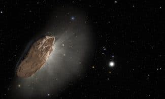 a very large object in the middle of the night sky