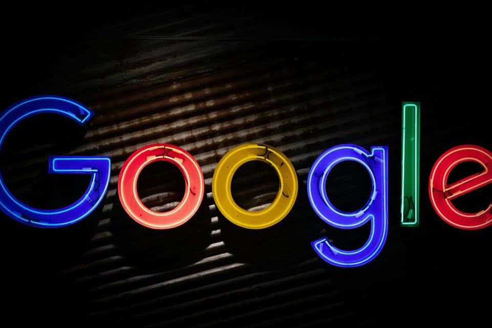 Google logo neon light signage