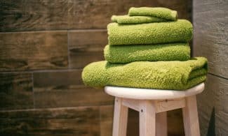 four green towels