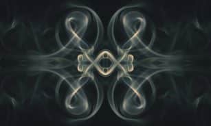 a picture of smoke with a black background