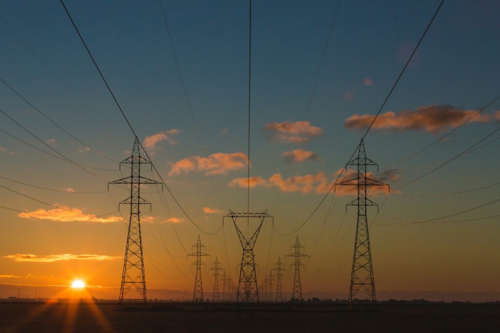 photo of truss towers