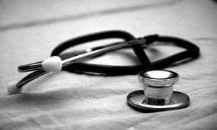 black and gray stethoscope