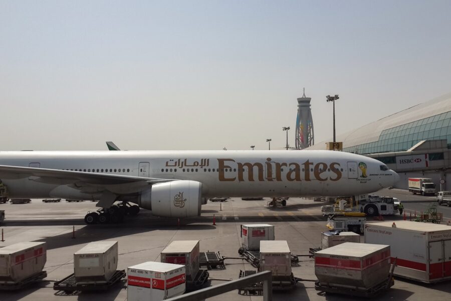 a large jetliner sitting on top of an airport tarmac