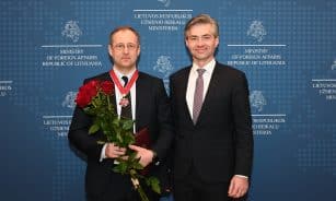 Kęstutis Budrys ir Simonas Šatūnas. ELTA nuotr.