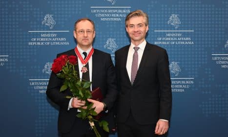 Kęstutis Budrys ir Simonas Šatūnas. ELTA nuotr.