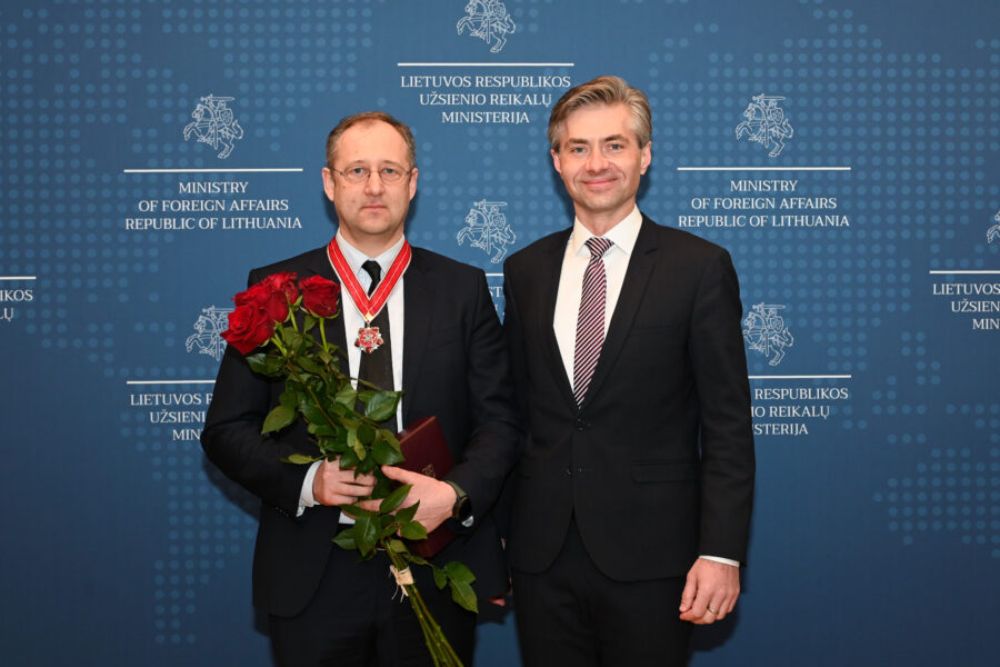 Kęstutis Budrys ir Simonas Šatūnas. ELTA nuotr.