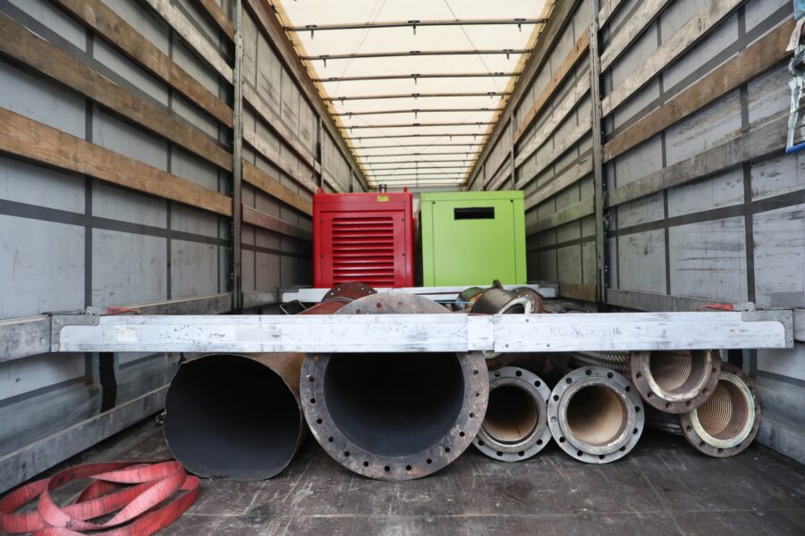 Generatoriai Ukrainai. ELTA nuotr.