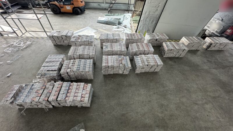 Šalčininkų poste – vienas didesnių pastarojo meto cigarečių sulaikymų: vairuotojui gresia rimtos pasekmės