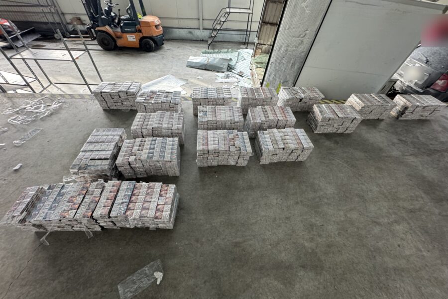 Kontrabandinės cigaretės Šalčininkuose. ELTA nuotr.