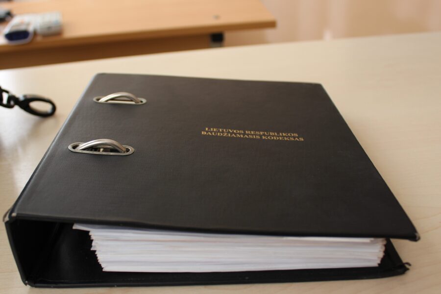 Baudžiamasis kodeksas. ELTA nuotr