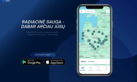 Radiacijos stebėjimo programėlė. ELTA nuotr.