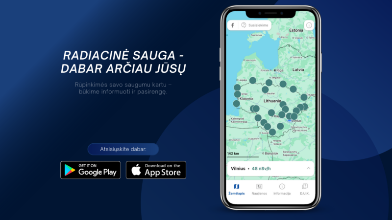 Nauja programėlė leis stebėti radiaciją telefone: ypatingas dėmesys – pasienio su Baltarusija zonai