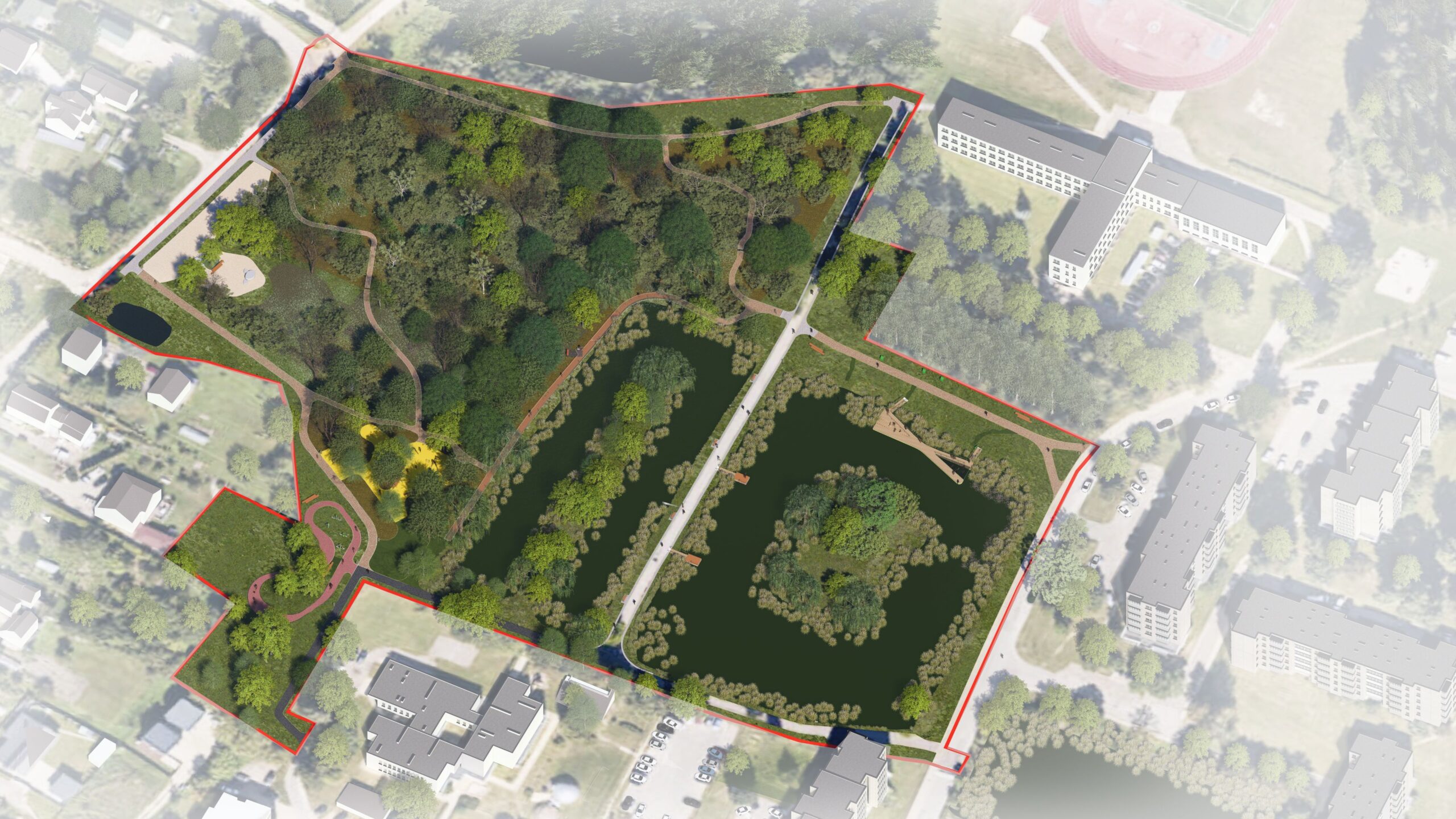 Salininkų parko vizualizacija 1