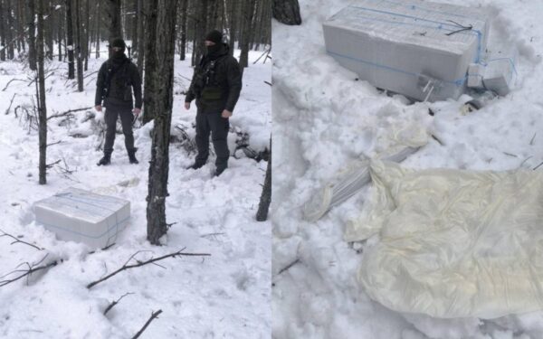 Varėnos rajone – neįprasta operacija: pasieniečiai perėmė balionu skraidintą kontrabandą