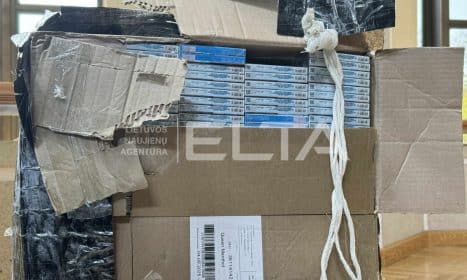 Kontrabandinės cigaretės iš Baltarusijos. ELTA / Rinatas Chairulinas