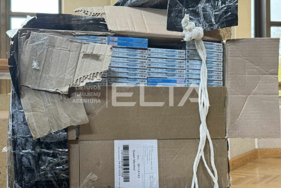 Kontrabandinės cigaretės iš Baltarusijos. ELTA / Rinatas Chairulinas