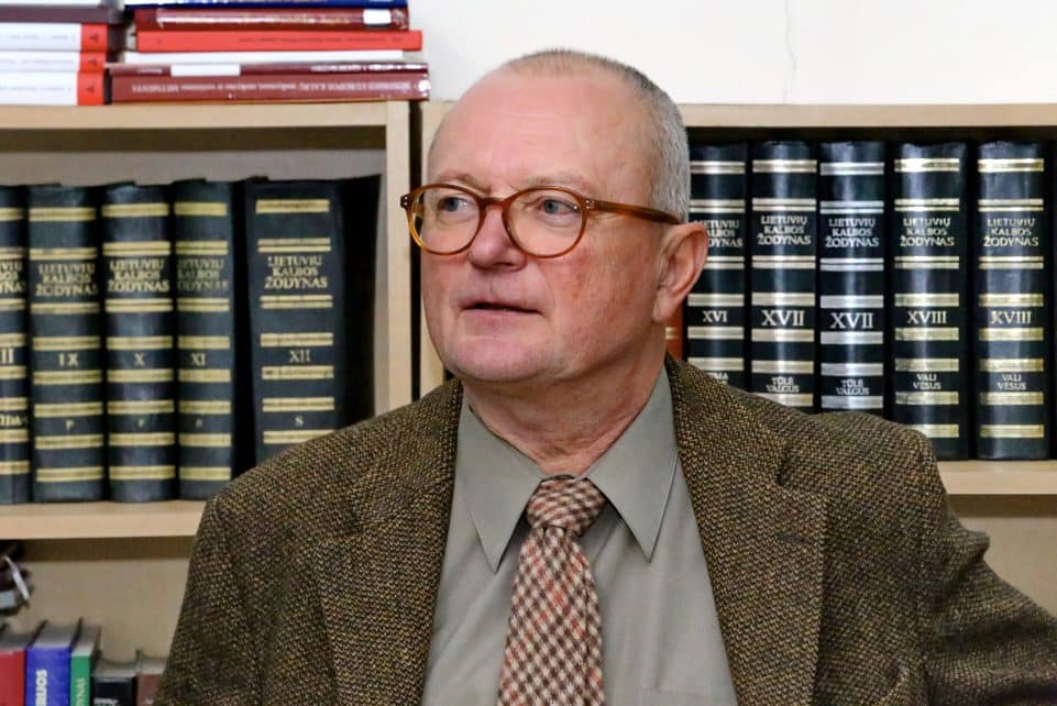 Seimas patvirtino Lietuvių kalbos plėtros skaitmeninėje terpėje gaires. VLKK pirmininkas Audrys Antanaitis. VLKK nuotr.