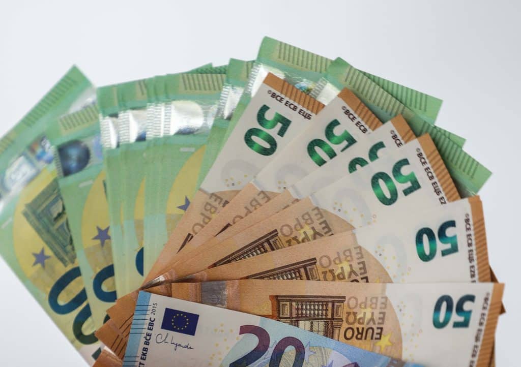 Pinigai. Eurai. Dainiaus Labučio (ELTA) nuotr.