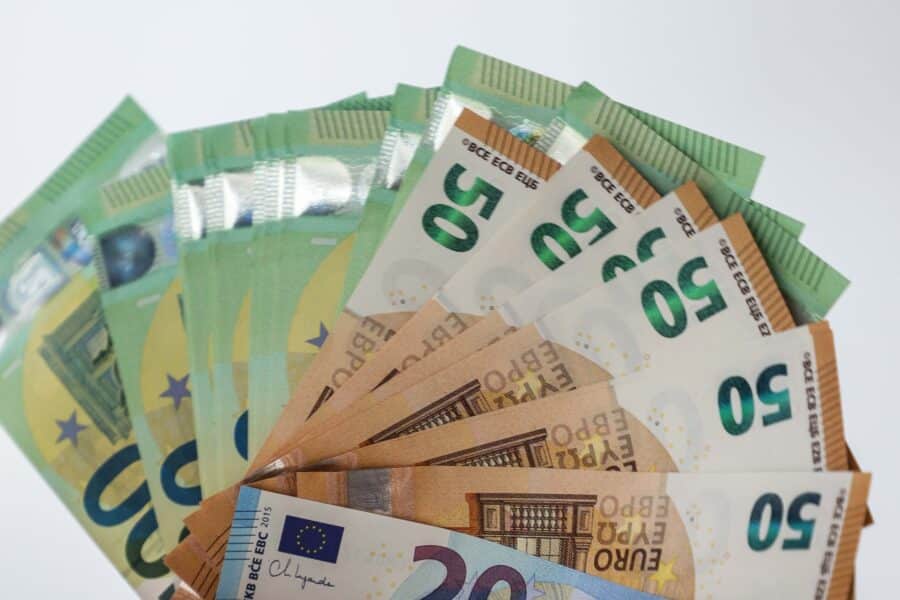 Pinigai. Eurai. Dainiaus Labučio (ELTA) nuotr.