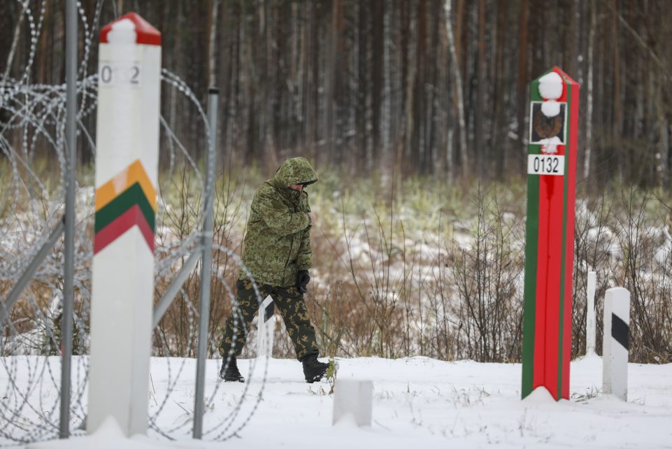Pasienis su Baltarusija. Mariaus Morkevičiaus (ELTA) nuotr.