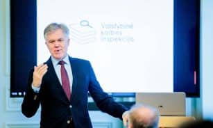 Valstybinės kalbos inspekcijos viršininkas Audrius Valotka. Josvydo Elinsko (ELTA) nuotr.