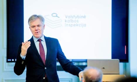 Valstybinės kalbos inspekcijos viršininkas Audrius Valotka. Josvydo Elinsko (ELTA) nuotr.