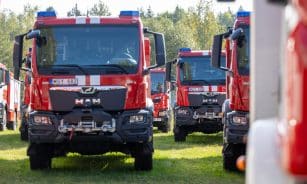 Ugniagesiai gelbėtojai. ELTA / Julius Kalinskas