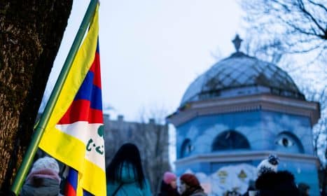 Tibeto skvere, pasitinkami tibetiečių Naujieji metai – Losaras. ELTA / Žygimantas Gedvila