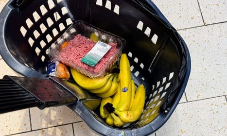 Pirkinių krepšelis parduotuvėje. ELTA / Josvydas Elinskas