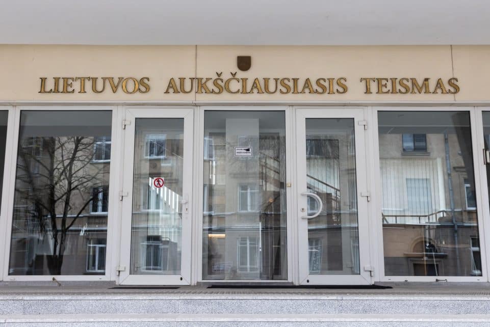 Lietuvos Aukščiausiasis Teismas. ELTA / Dainius Labutis