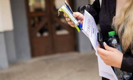 Valstybinis matematikos egzaminas. ELTA / Žygimantas Gedvila