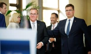 Borisas Pistorius, Laurynas Kasčiūnas. ELTA / Josvydas Elinskas